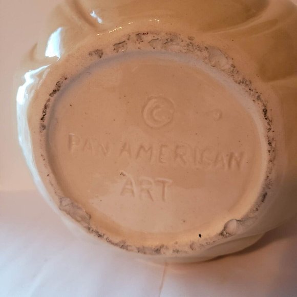 Antique Pan American Art Victorian Southern Belle Ceramic Cookie Jar 1940 - Picture 12 of 12